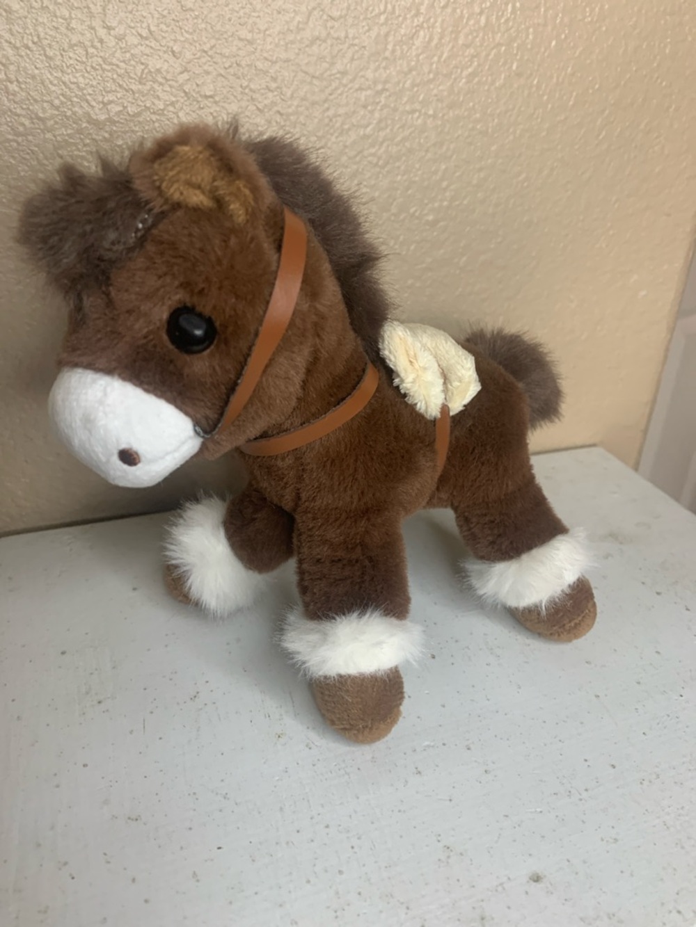 PLUSH Brown Horse Keychain Bag Charm